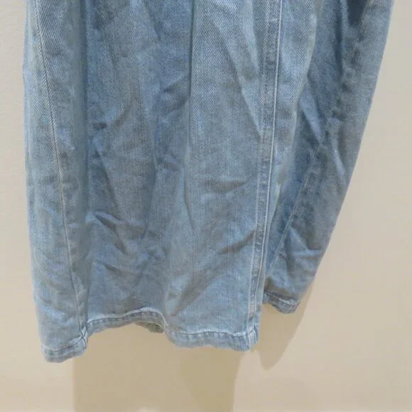 REFORMATION Farrah Chambray Denim Midi Dress Size 4 Palawan Blue Preppy Summer - Picture 14 of 16